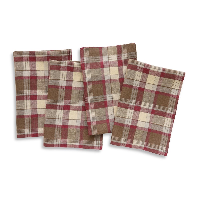 Rustic Plaid - 100% Pure Line Dinner Napkins