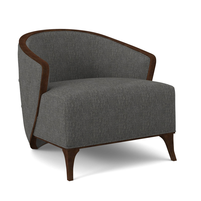 Penegrine Lounge Chair, Filigree Ivory, American Walnut
