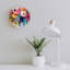 Horloge murale multicolore 12 x 12 po