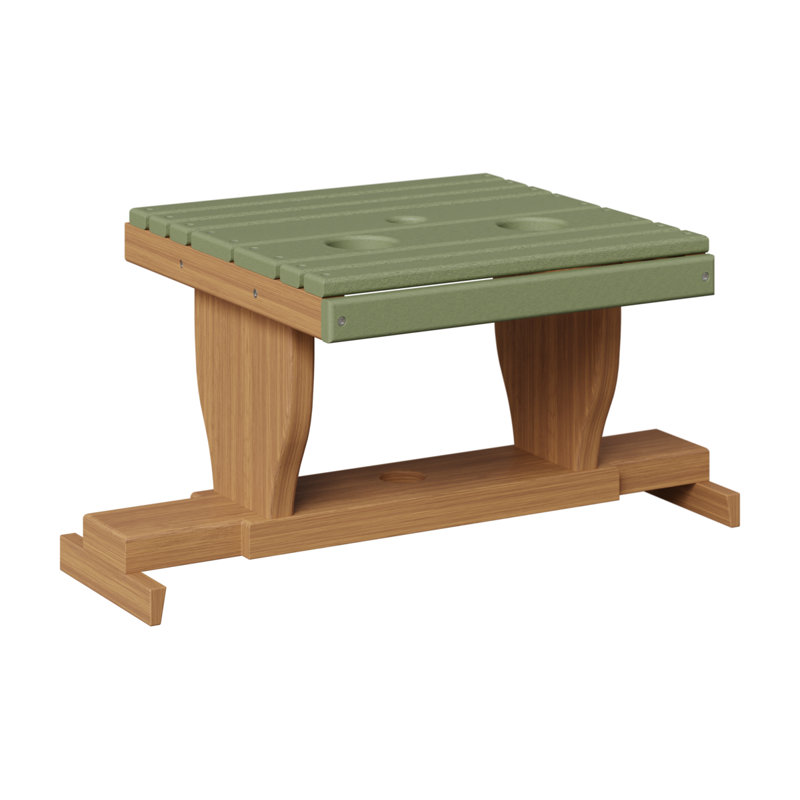 Table de canapé coulissante Berlin Gardens, Sauge, Teck naturel