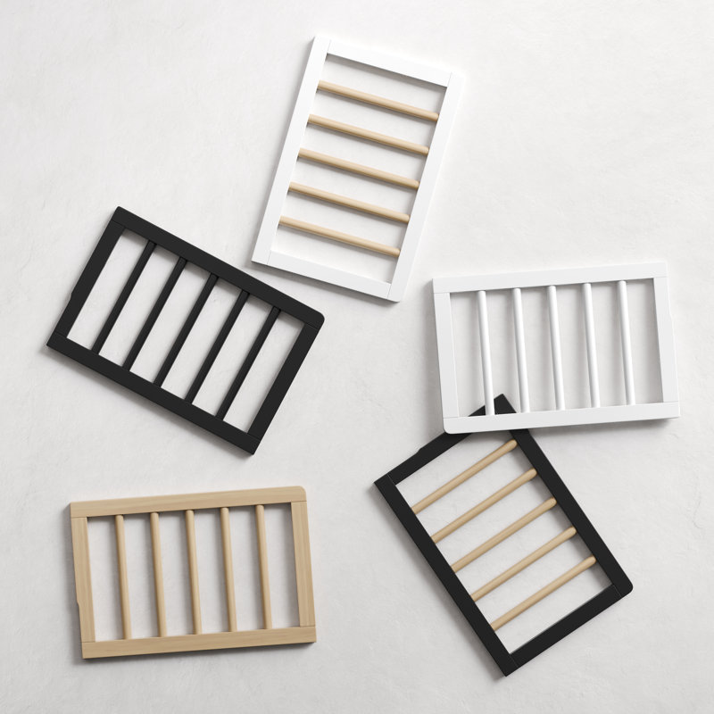 Barrière de lit pour tout-petit (chevilles), Noir