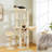 Multi-Level Cat Tree Cat Tower With 3 Removable Pompom Sticks, Cat Condo With Hammock, Scratching Post & 2 Perches-1580307554
