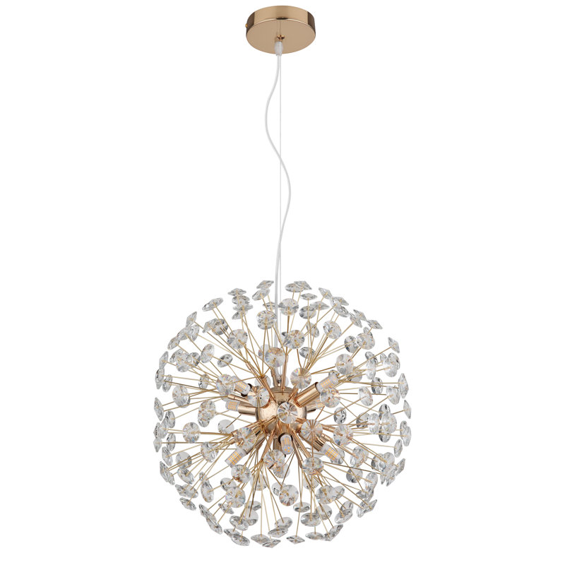 Funke - Light Pendant, Gold colours, 8, 100cm W x 40cm D