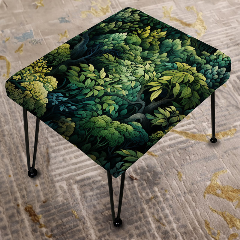 Fougère Emerald Jungle - repose-pieds rectangulaire botanique
