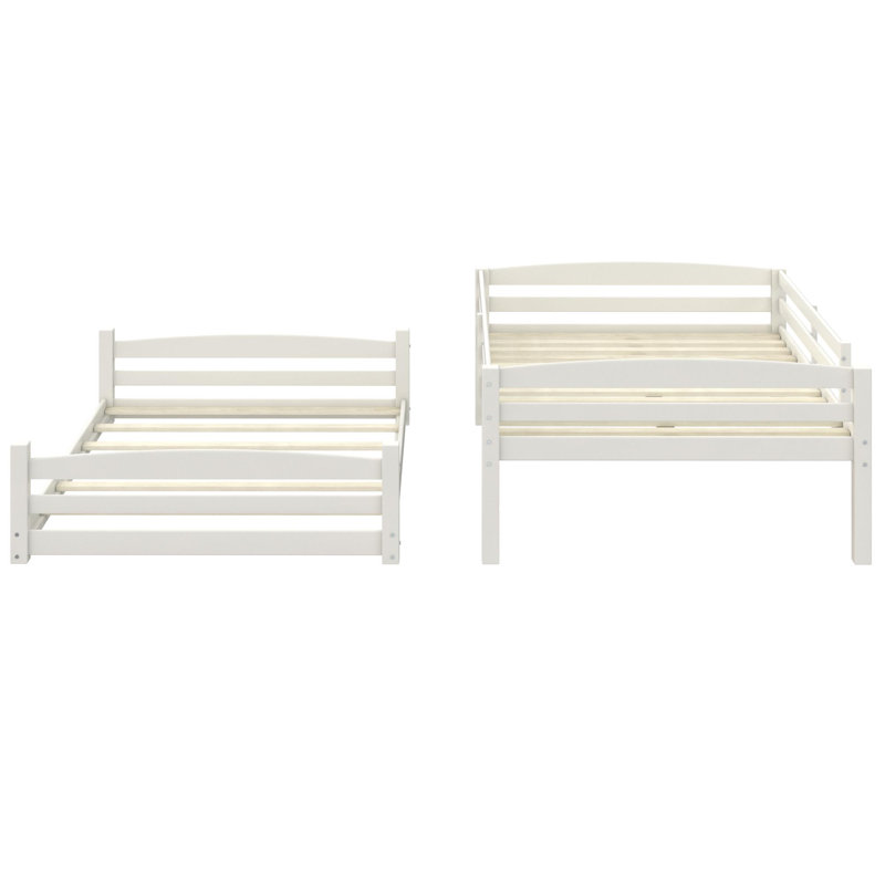 Cvyatko Kids Bunk Bed, Full Over Full, White