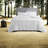 Premium Cotton Comforter Bedding Set, Hypoallergenic Featherless Insulation, Home Cozy