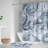  Translucent Flowers Shower Curtain
