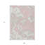 Tapis intérieur lavable floral ivoire et beige 9 'X 12'