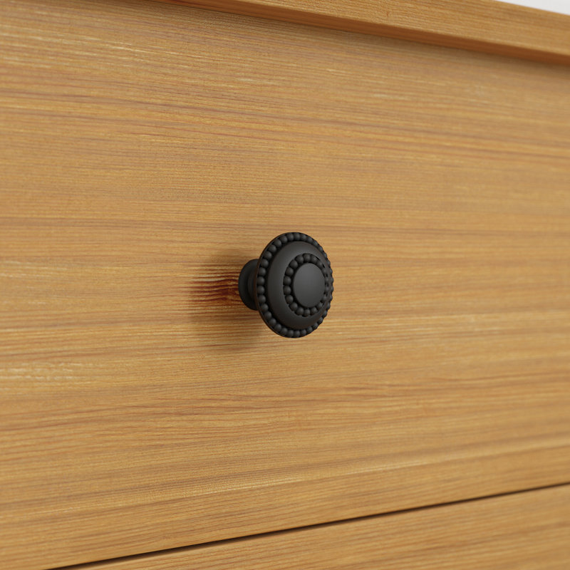 1 1/2" Diameter Mushroom Knob, Matte Black