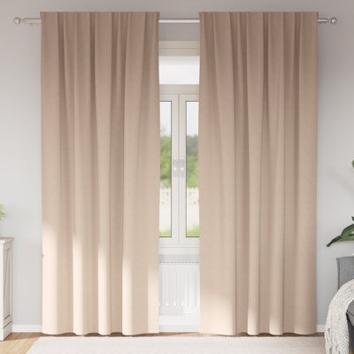 Curtains With Curtains 2 Pcs Polyester