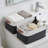 Storage Baskets for Shelves (4-Pack) – Fabric Closet Organizer Bins with PU Leather Handles, Collapsible Metal Frame for Linens, Toys, Towels in Living Room, Bedroom, and Nursery-1487278909