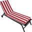 Coussin de chaise longue d'extérieur 2 pièces, remplacement de coussin de siège de mobilier de patio, matériau délavé, conception pratique avec sangles d'aspect élégant