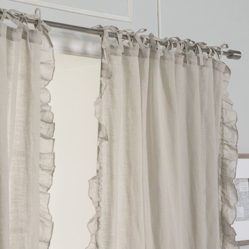 Millwright Sheer Curtain, Natural, 52" W x 96" L