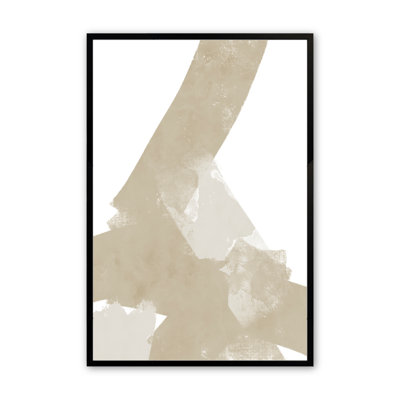 Santillanes Modern Neutrals No. 1, reproduction d'art encadrée sur papier par Brandon Wong