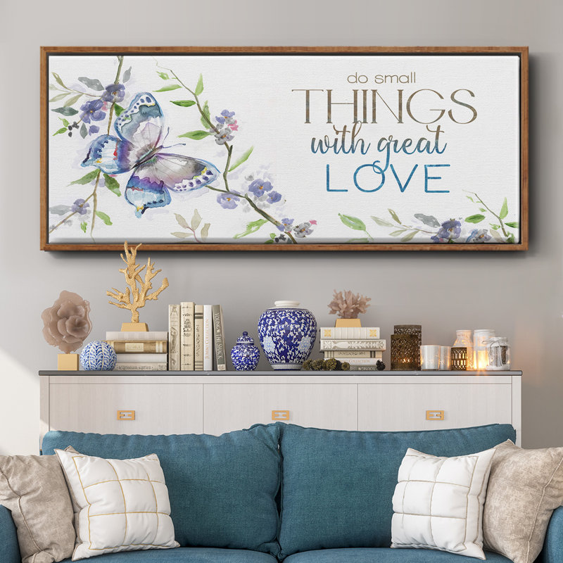 Petites choses, grand amour - toile encadrée, H 8 po x l 20 po