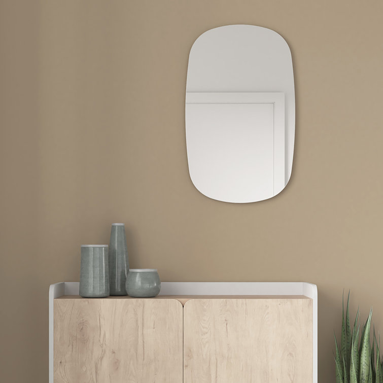Wall Mirror With Lacquered MDF Edges, Eclipse Collection