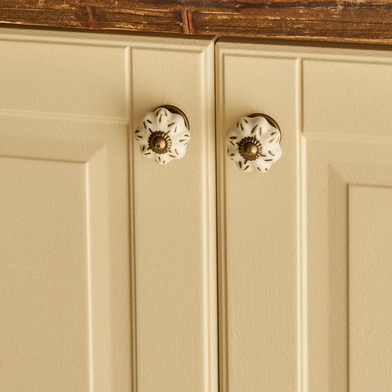 Ensemble de 2 boutons d'armoire en céramique Alora