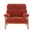 Mid-Century Accent Chair With Solid Wood Frame And Removable Cushions-1094629336