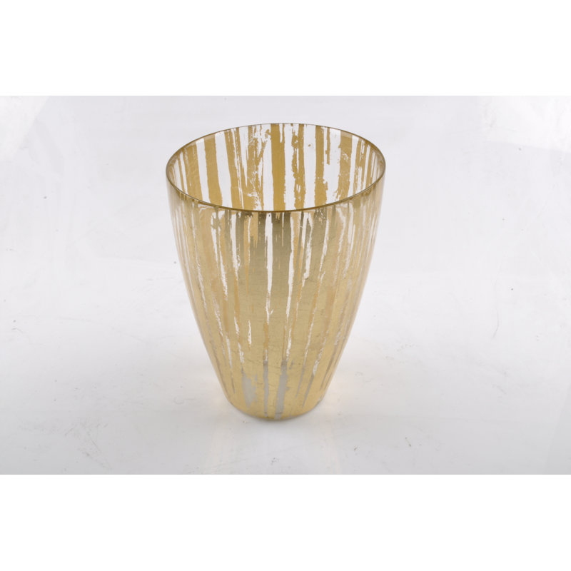 Vase de table Ambika, H 9,45 po x l 7,25 po x P 7,25 po