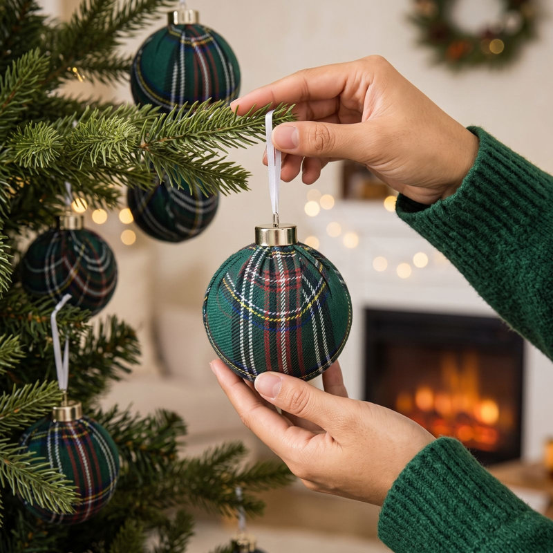 Boules de Noël, décorations de Noël, ensemble de 9 boules de Noël floquées, décorations de Noël variées, utilisables pour d'autres fêtes.