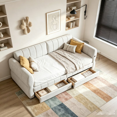 Lit plateforme tapissier