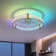 Lahari 19.6'' Modern RGB Flush Mount Ceiling Fan with Light Kit and Remote/APP