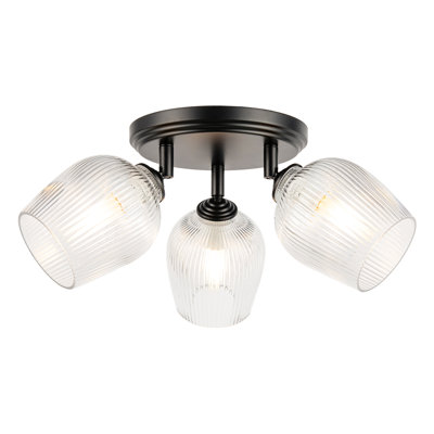 Glass Semi Flush Mount