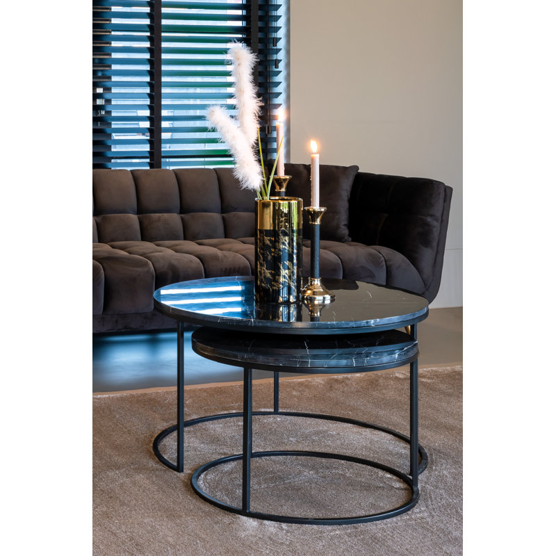 Huxley Velvet Sofa, Anthracite Velvet