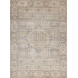 Egyptian Wool Oriental Area Rug in Cream