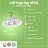 GREENLIGHTDEPOT LED High Bay - 100W - 14,100 Lumens - UFO4 - Hook Mount - UL+DLC5.1