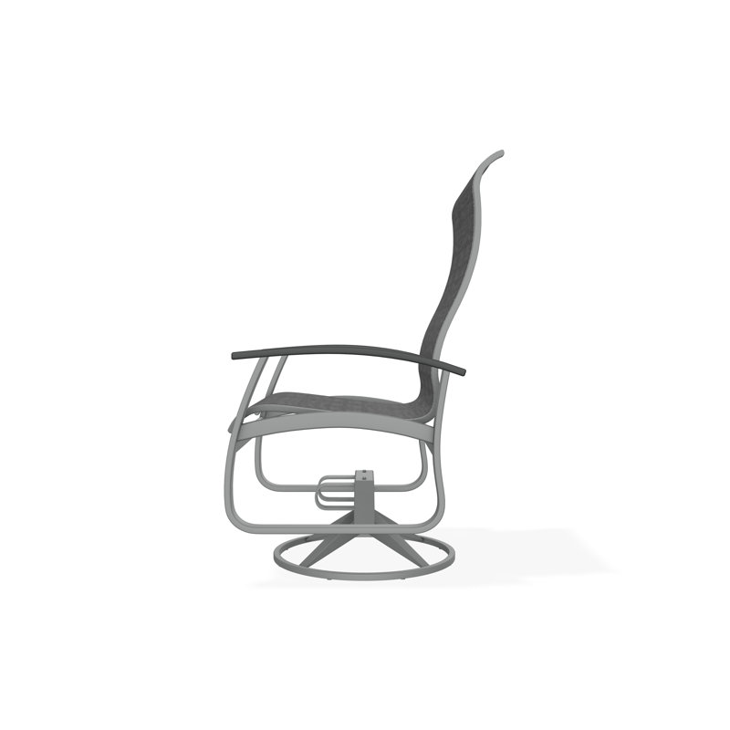 Belle Isle Outdoor Dining Chair, Collect Charcoal, Graphite