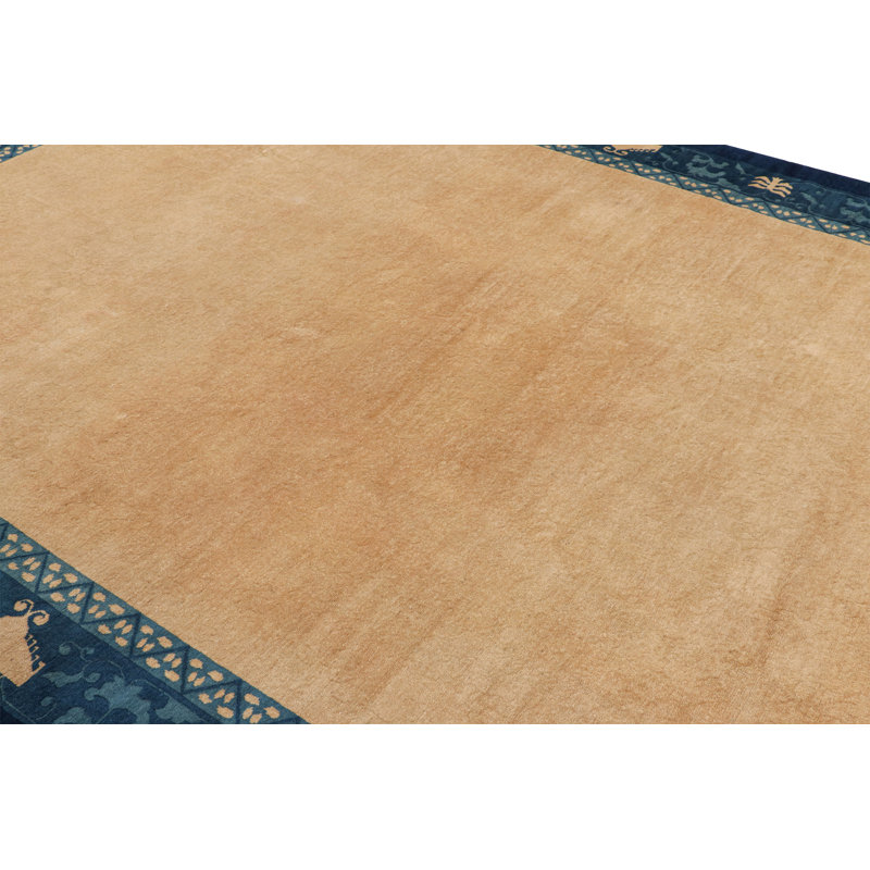 One-of-a-Kind Rectangle 8'9”x11'6” Hand Knotted Area Rug