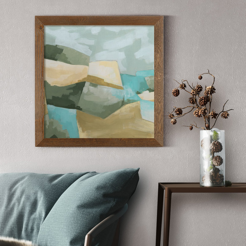 "Optical Fields I", reproduction d’art sur toile encadrée, H 27,5 po x l 27,5 po x P 1,5 po, Érable encadré