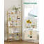 5 Tier/6 Tier Bookcase Bookshelf, Tempered Glass Bookshelves, Slim Shelving Unit for Bedroom, Bathroom, Home Office, Steel Frame -742075815