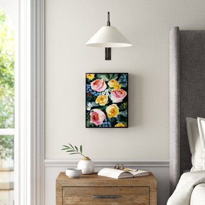 « fleur mélangée ii », peinture sur toile