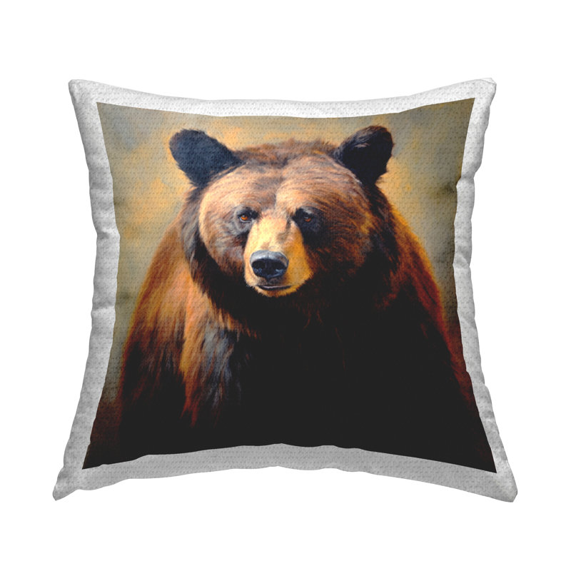Coussin d'extérieur Fierce Gaze Bear