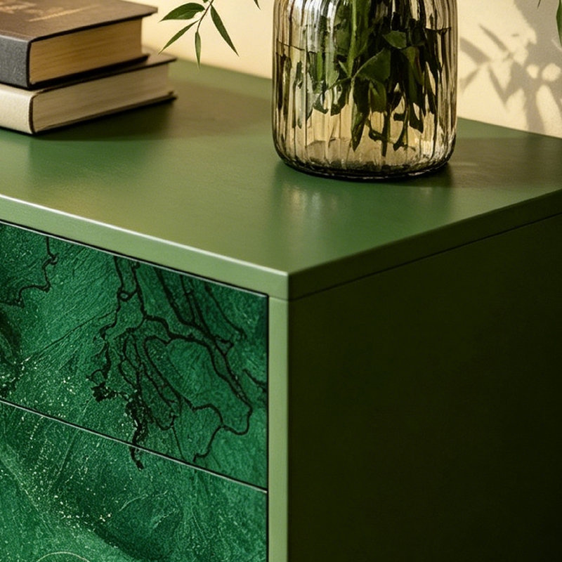 Armoire décorative en bois massif Vintage Aesthetic