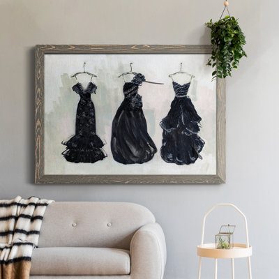 Noir et bling II - peinture encadrée