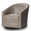 Samantha Leather Swivel Accent Chair-692547300