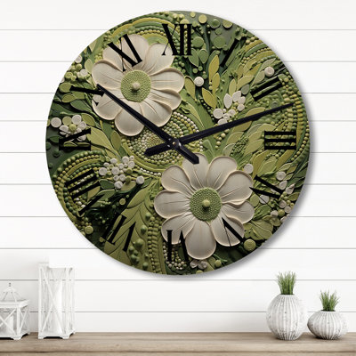 Horloge murale en bois massif Yussra