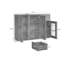 Buffet d'appoint moderne en bois avec portes de rangement: un buffet autoportant polyvalent parfait pour la chambre à coucher, le salon, la cuisine ou le couloir-866904854