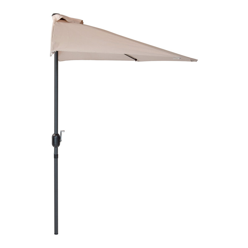 270 cm W X 135 cm D Hexagonal Balcony Parasol with Crank Lift