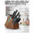 Cook N Home Knife Storage Block Without Knives-93364126-93364125