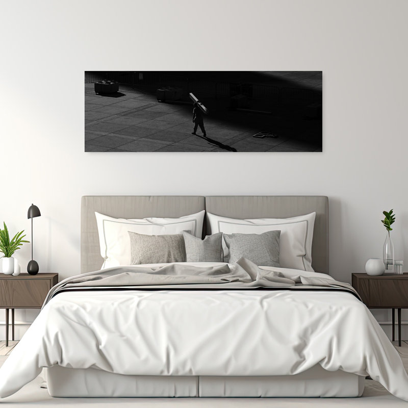 Art mural urbain contemporain urbain abstrait urbain solitaire, H 60 po x l 20 po