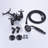 3 Handle Bathroom Clawfoot Tub Faucet with Diverter-64610314
