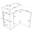 Modern Floating Bathroom Vanity with Ceramic Basin-738992406