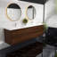 Meuble-lavabo mural double l 83 po x P 19,6 po x H 21,75 po Yacoubou-77133619