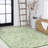 Massimo Bohemian Medallion Textured Weave Cream/Green Indoor/Outdoor Rug-1350267117