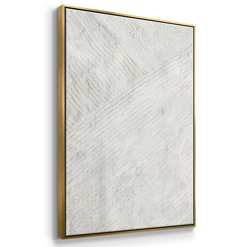 Printed Meditation Garden II - Toile encadrée multi-pièces, Or, H 40 po x l 78 po x P 2 po