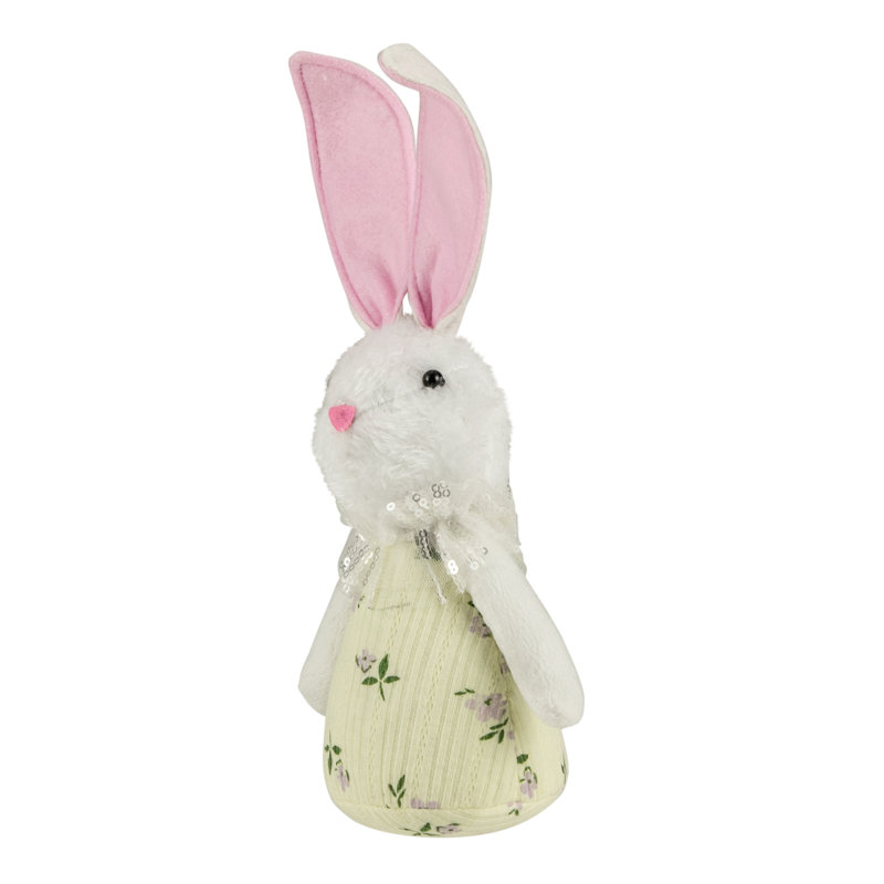 Figurine de lapin de Pâques 11 ", Jaune